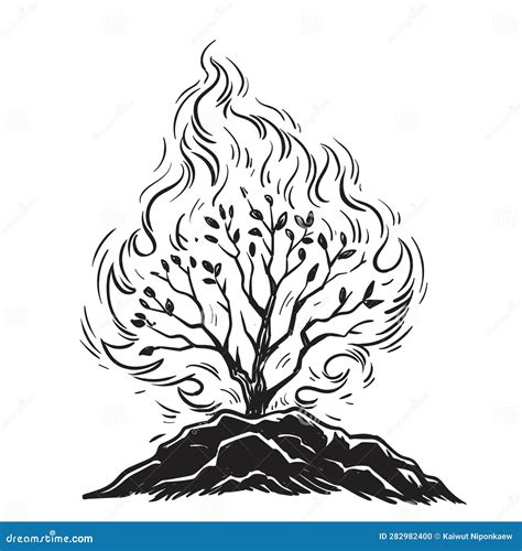 Burning B Sketch