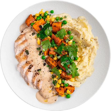 Classic Roast Chicken with Mash & Veg | Youfoodz Meal Delivery ...