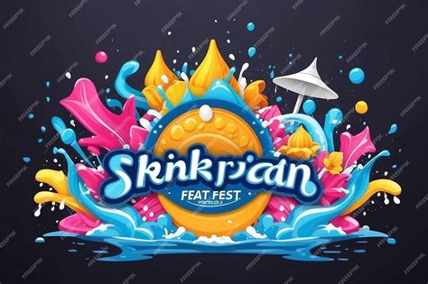 Premium Photo | Songkran Festival Thai water splash fest sign and logo ...