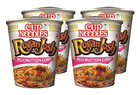 Nissin Cup Noodles Rogan Josh, 70G (Pack of 4) : Amazon.in: Grocery ...