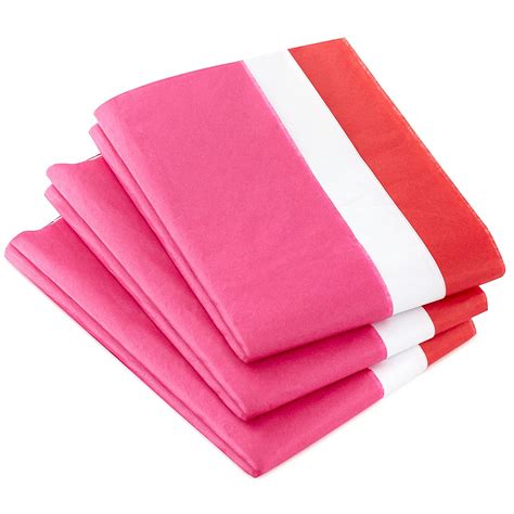 Hallmark Tissue Paper Set (Red, Hot Pink, White) : Amazon.in: Home ...