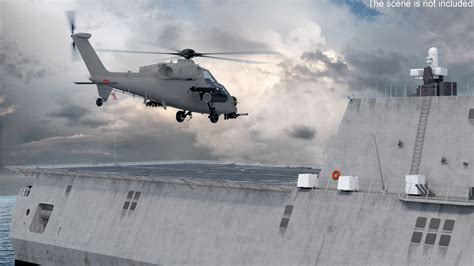 3D model USS Independence LCS 2 with Combat Helicopter | 3D Molier ...
