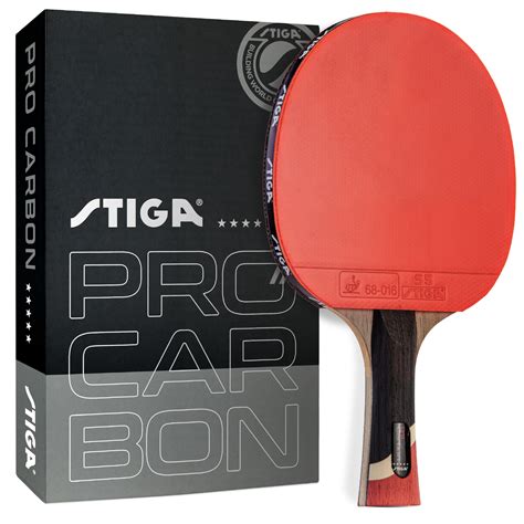Buy StigaPro Carbon Performance-Level Table Tennis Racket with Carbon ...