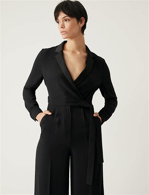 Buy Belted Tailored Jumpsuit at Marks & Spencer