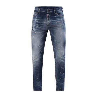 Buy Dsquared2 Men Light Blue Cool Guy Thigh Whiskers Jeans for Men ...