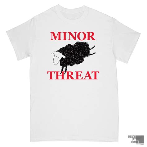 MINOR THREAT ´Sheep´ - White T-Shirt - Hardcore Merchandise & Vinyl