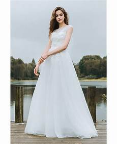 Simple Wedding Dresses With Sleeves by Simple Lace A Line Boho Wedding Dress Tulle Simple Wedding Dresses With Sleeves