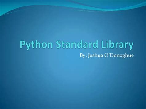 Python Standard Library Documentation 的图像结果