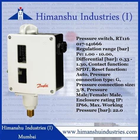 Danfoss Pressure Switches - Pressure Switch, Rt200 017-523766 Trader ...