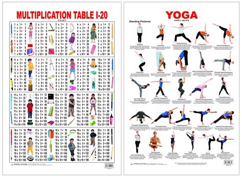 Yoga Chart - 1 Wall Chart - Both Side Hard Laminated (Size 48 x 73 cm ...