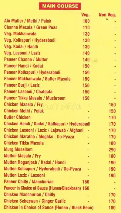 Menu at Royal Kitchen, Mumbai, 29/D-6