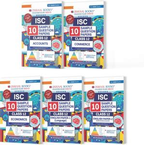 ISC Class 12 Sample Question Papers: Accounts,Commerce,Eco,Eng 1&2(Set ...