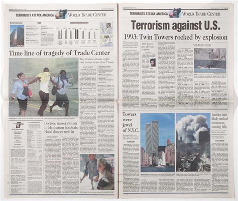 Newspaper: Terror: America Under Attack | International Center of ...