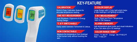 Microtek Plastic t-1520 Non Contact nfrared Thermometer For Body ...