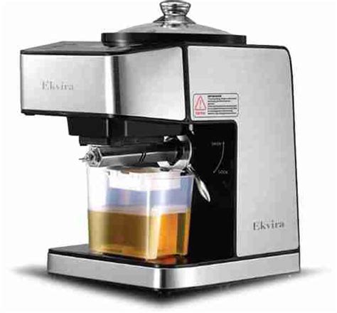 Ekvira Stainless Steel and Aluminum Fully Automatic Home Oil Press ...