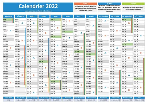 Calendrier 2021 Vacances 2022 Calendrier - Riset