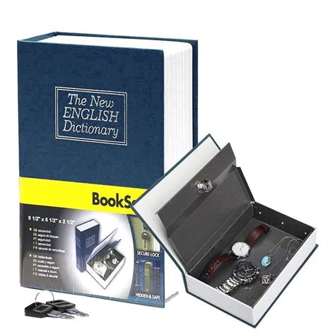Book Safe with Metal Lock Box - HENGSHENG New English Dictionary fit ...