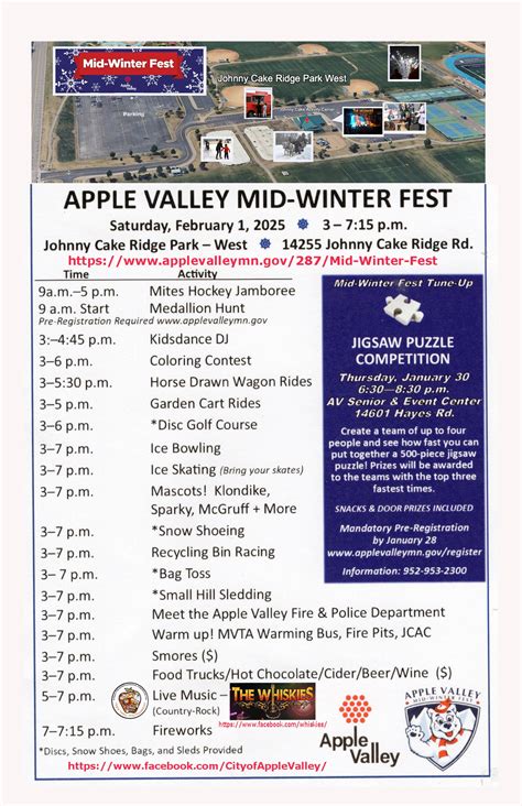 Feb 1 | Apple Valley Mid-Winter Fest | Apple Valley, MN Patch