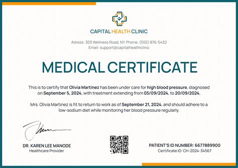 Medical Certificate Templates - Free to Customize & Download