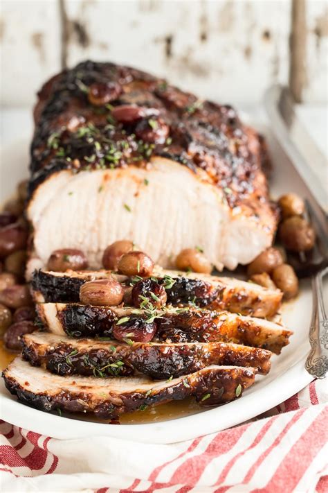 Juicy Roast Pork Loin with Balsamic Raspberry Glaze