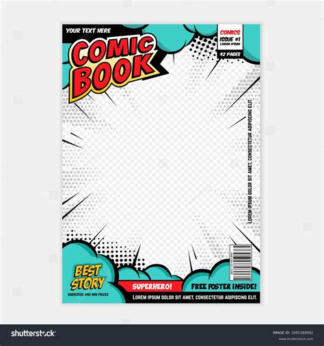 Printable Comic Book Cover Template
