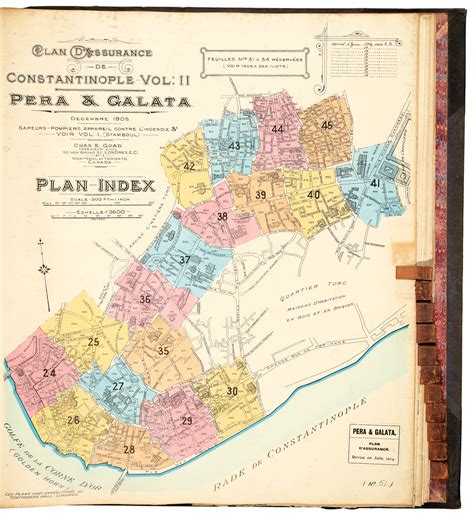 Goad | Plan d'Assurance de Constantinople, 1914, 2 parts in one volume | Travel, Atlases, Maps ...
