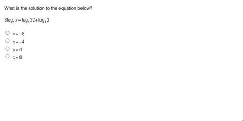 What is the solution to the equation below? mc009-1.jpg - Brainly.in