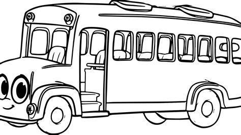 Bus Coloring Page at GetDrawings | Free download