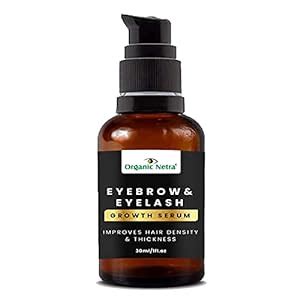 Organic Netra Eyebrow & Eyelash Growth Serum | Improves Hair Density ...