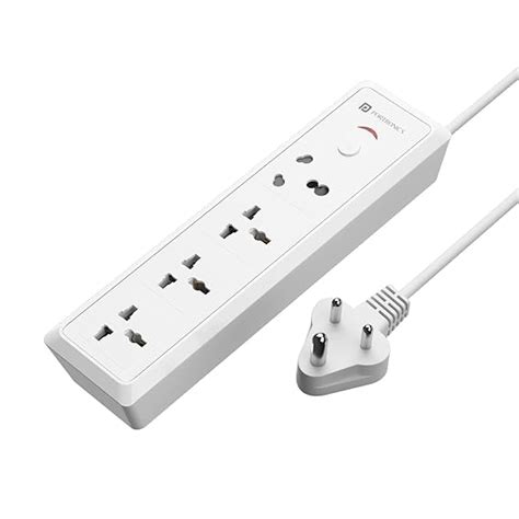 Portronics Power Plate 17 Extension Board with 4 Universal Sockets ...