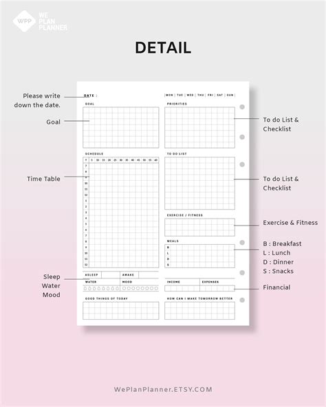 Image result for Printable Task Planner