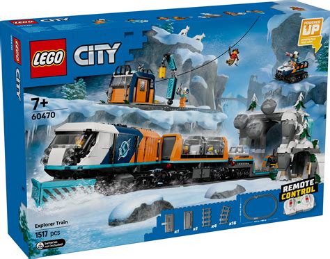 City Explorers' Arctic Polar Express Train 60470 Building Kit – Gift ...