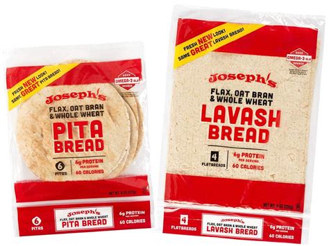 Amazon.com : Value Bundle: Joseph's Lavash Bread and Pita, Flax Oat ...
