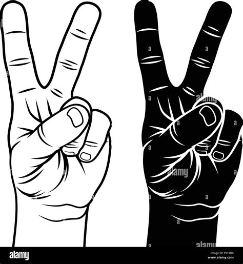 How To Draw A Hand Peace Sign Step By Step
