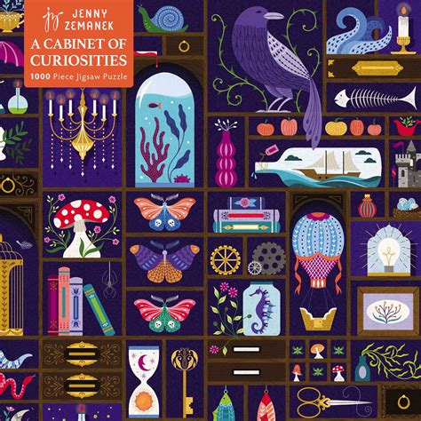 Adult Jigsaw Puzzle: Jenny Zemanek: A Cabinet of Curiosities - Book ...