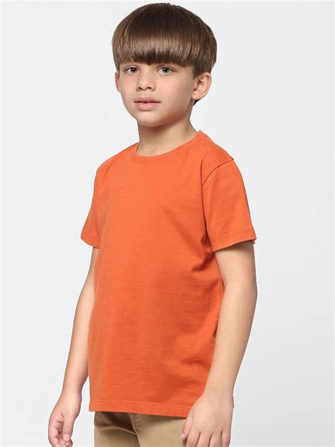 Buy Orange Crew Neck T-shirt for Boys Online at Jack&Jones Junior ...