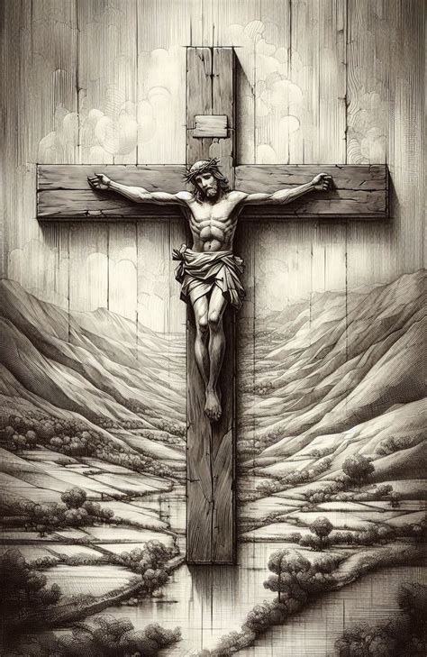 Download premium png of PNG Crucifix drawing symbol sketch. about jesus ...