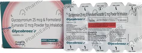 Glycobreez F 25/12mcg Strip Of 10 Inhalation Capsules: Uses, Side ...