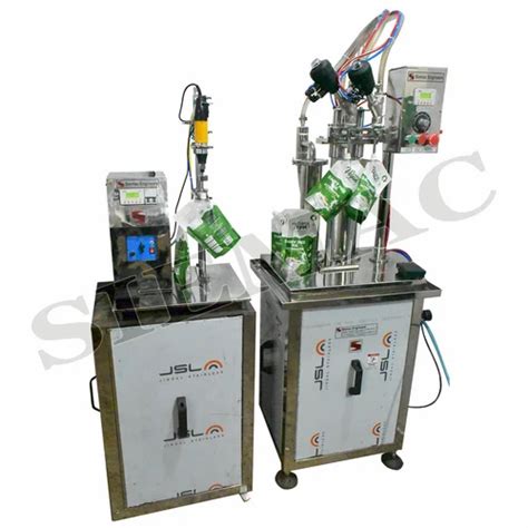 Spout Pouch Filling Machine - Semi Automatic Spout Pouch Liquid Filling ...