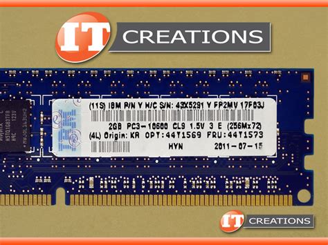 44Y1569 - Used - IBM / HYNIX 2GB PC3-10600E DDR3-1333 UNBUFFERED ECC ...