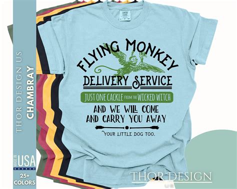 Flying Monkey Delivery Service T-shirt - Wizard of Oz Tee, Wicked Witch ...