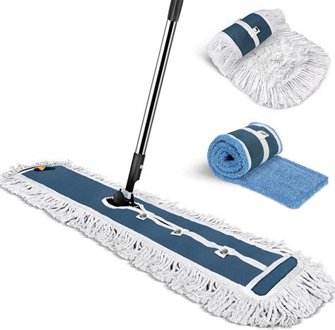 42" Commercial Mop, Heavy Duty Dust Floor Mop with 52" Long Handle ...