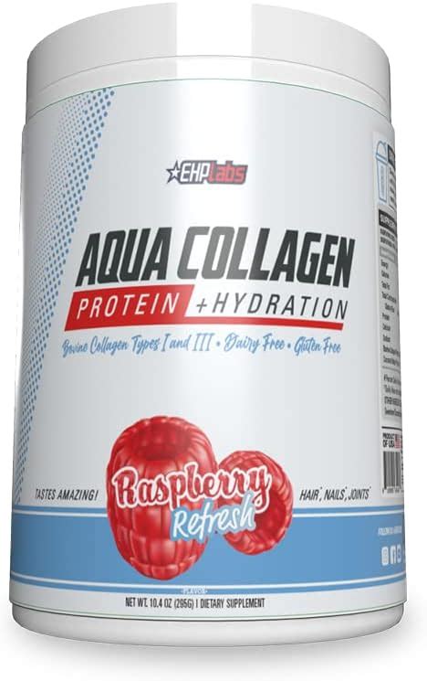 Buy EHPlabs Aqua Hydrolyzed Collagen Peptides Powder - 10g of Protein ...