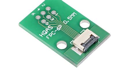 Buy 6 Pin 0.5mm FFC / FPC Adapter Board With Soldered Connector Online ...
