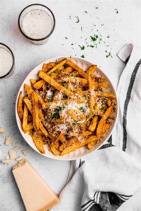 Crispy Garlic Parmesan Fries Recipe (Double Fried) | Cravings Journal