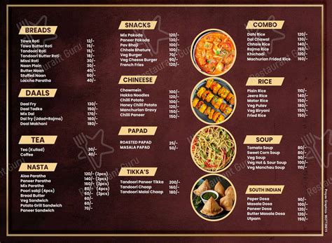 Menu at RR Chat Chaupati And Family Restaurant, Vrindavan