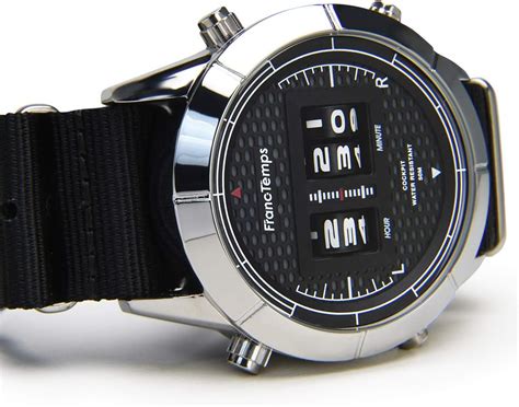 Franc Temps(フラン テンプス) FrancTemps COCKPIT Men's Watch with Olive Green ...