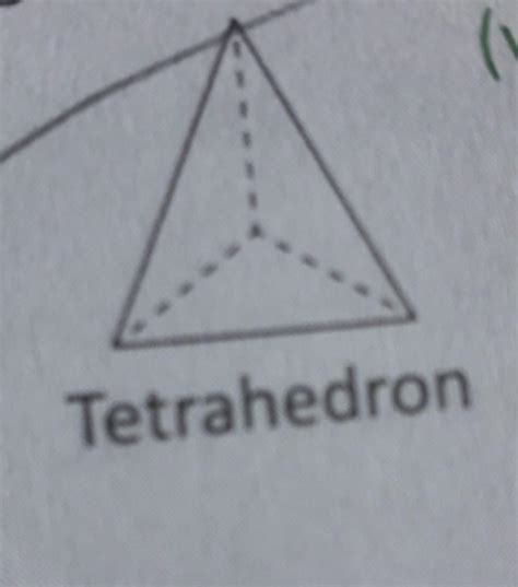 Draw the top, front and side views of the following a) Tetrahedron b ...