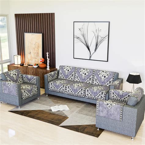 Kuber Industries Sofa Cover | Net Sofa Slipcover Set | 5-Seater Sofa ...