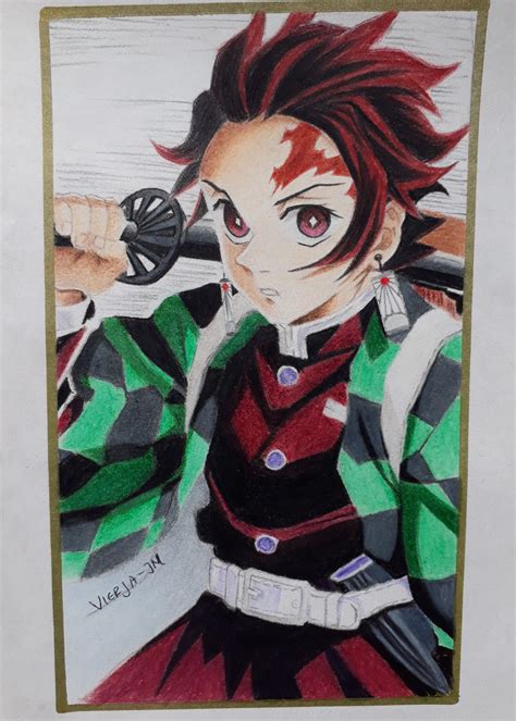 Tanjiro | Dibujos, Dibujo lapiz color, Lapices de colores
